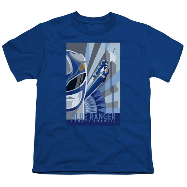 Juvenile T-Shirt Art Deco style Black Ranger Power Rangers Juvenile T-Shirt Art Deco style Black Ranger Power Rangers